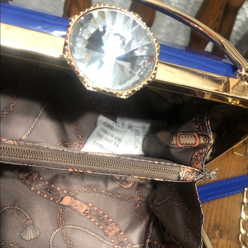 Terre Glossy Blue Mini Bag - Picture 9 of 12